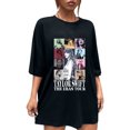 thumbnail image 5 of TayIor Sw1ft Chemises, Tylor Sw1ft Merch, Tylor Sw1ft, Chemises Blouse à Manches Courtes à Col Rond Imprimées Décontractées de Mode pour Femmes, T-Shirts Graphiques pour Amatrices de Musique pour Femmes TKFASHION Noir G, 5 of 5