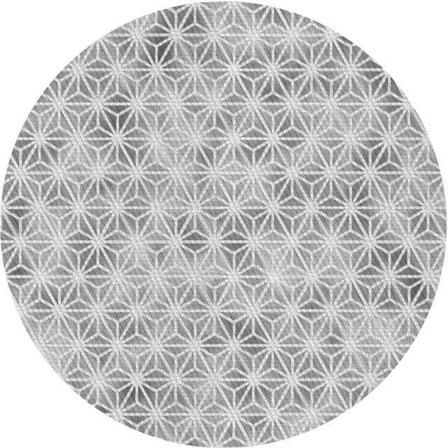 Ahgly Company Tapis d'Intérieur Lavables en Machine, Ronds, Transitionnels, Gris, 5' Ronds