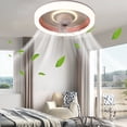 thumbnail image 4 of Ceiling Fans with Lights and Remote Clearance,360 °Moving Modern Ceiling Fans with Lights and Remote,Dimmable Low Profile Ceiling Fan,Flush Mount Bladeless Ceiling Fan for Bedroom Home Restaurant, 4 of 5