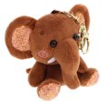 thumbnail image 4 of Miangastore Plush Elephant Doll Key Holder Pendents Doll Keyring Hanging Ornament For Bag Car Key (Coffee), 4 of 8