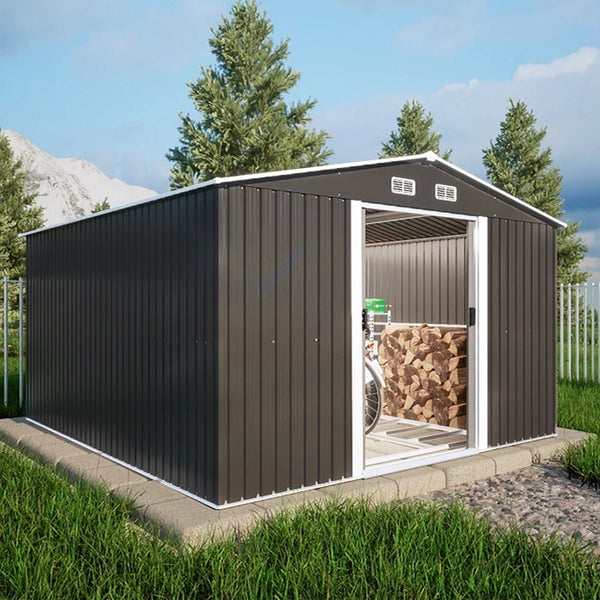 Relyard 10x8 Metal Outdoor Storage Garden Shed