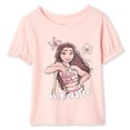 thumbnail image 1 of Disney Toddler Girls' Moana Ruffle T-Shirt, 1 of 1