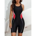thumbnail image 3 of Charmo Womens Boyleg Unitard Swimsuits Racerback Athletic One Piece Bathing Suits, 3 of 5