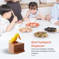 thumbnail image 4 of Toothpick Box Toothpick Storage Case Automatic Dispenser toothpick plastic Bird Shape ABS Plastic Holder, Yellow, Pink, 4 of 9