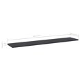 thumbnail image 4 of vidaXL Bookshelf Boards 4 pcs Grey 100x20x1.5 cm Engineered Wood, 4 of 4