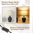 thumbnail image 4 of "Farmhouse Rustic Table Lamps Set of 2 for Bedroom Living Room End Table Dark Br, 4 of 5