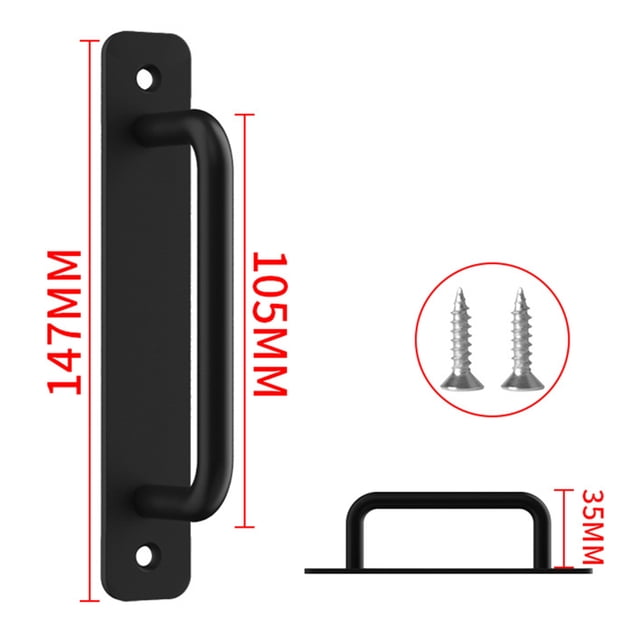 Aluminum Barn Door Handle Sliding Door Handle Kitchen Furniture Hardware Handle