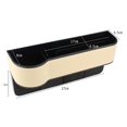 thumbnail image 2 of Labymos 2pcs Car Seat Gap Filler Organizer Storage Box Between Front seat Auto Premium PU, 2 of 8