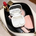 thumbnail image 3 of White Portable Compact Contact Lens Storage Case With Integrated Accessory Holder For Daily Use And Travel Organization, 3 of 7