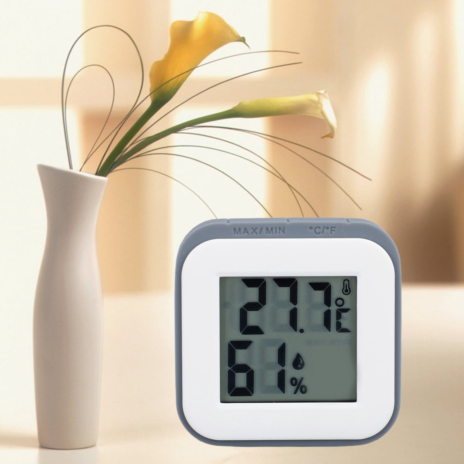 , Temperature Humidity  Mini Easy To Read Accurate  for Baby Room Bathroom