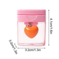 thumbnail image 3 of fheaev Color Pencil Sharpener Four-color Heart-shaped Rotating Hole Pencil Sharpener Transparent Tape Covered Pencil Sharpener, 3 of 5