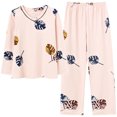 thumbnail image 1 of REDHOTYPE Pyjama Mode Floral Fantaisie pour Femmes Printemps Automne Maman Manches Longues Coton Col Rond Ensemble Grande Taille Vêtements de Maison Automne, 1 of 2