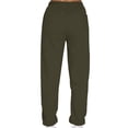 thumbnail image 5 of MAWCLOS Women Jogger Sets Long Sleeve Tracksuit Set Solid Color Two Piece Outfit Breathable Sports V Neck Sweatsuits Army Green S, 5 of 5