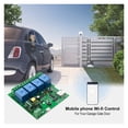 thumbnail image 5 of Commutateur Wi-Fi pour Porte de Garage 1 Ch 4 Ch Module de Relais Sans Fil Module d'Automatisation pour Maison Intelligente Application Télécommande Commande Vocale, Facile à Utiliser, 5 of 5