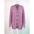 thumbnail image 2 of CPOKRTWSO Cardigan Tricoté Surdimensionné à Manches Longues Ouvert pour Femmes, 2 of 5