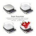 thumbnail image 3 of 1PCS 5/10KG Stainless Steel LCD Display Food Kitchen Scale, Digital Pound For Weight Loss Baking Cooking Meal Prep ,High Accuracy, 3 of 7