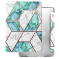 thumbnail image 1 of DuraSafe Cases iPad Mini 5th Gen 2019 7.9 Inch [ Mini 5 ] MUXH2LL/A MUXF2LL/A MUXG2LL/A Shock Proof Magnetic Dual Angle Stand with Honeycomb Pattern Printed Cover - Marble Green, 1 of 8