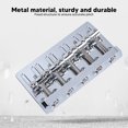 thumbnail image 3 of Electric Bass Bridge 5 String Bass Saddle Bridge Thickened Tailpiece Bridge Replacement Bass Guitar Bridges Parts with Screws Wrench, 3 of 8