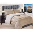 thumbnail image 1 of Mocassi Down Alternative Sherpa Comforter with Shams , Twin, Gold, 1 of 2
