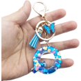 thumbnail image 3 of ORUYROP Initials Letter Keychain Blue Tassel Butterfly Pendant for Women Girls Wallet Backpack Purses, 3 of 3