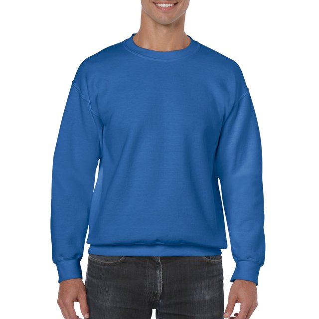 Gildan Men's Heavy Blend Crewneck Sweatshirt - Large - Royal