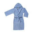 thumbnail image 1 of Superior ROBE KID BLUE LG Kids Hooded Bath Robe, 100 Percent Egyptian Cotton - Blue, 1 of 1