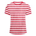 thumbnail image 4 of Fgnfyis T-Shirts à Manches Courtes pour Garçons Carnaval T-Shirt à Manches Courtes T-Shirt Graphique Coloré de Fête pour Enfants Haut Décontracté Confortable T-Shirts pour Garçons Rouge_002 150, 4 of 4