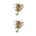 thumbnail image 3 of Wweixi Coat Hooks Easy To Install And Wide Application For Added In Daily Life gold(elephant) 2Set, 3 of 6