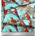 thumbnail image 3 of Soimoi Poly Georgette Fabric Boy,Surfboard And Beach Bird Print Fabric by Yard 42 Inch Wide, 3 of 3