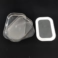 thumbnail image 4 of EGNMCR Lunch Sacs à pour Femmes Boîte à Bento Transparente avec Couvercle Boîte de Conservation pour Réfrigérateur Cuisine Qualité Alimentaire Boîte de Rangement pour Gingembre et Ail Boîte de Réfrigérateur pour Viande Boîte pour Fondue Chinoise Plat d'Accompagnement Plat d'Accompagnement, 4 of 9