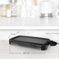 thumbnail image 4 of BLACK + DECKER Family-Sized Electric Griddle with Warming Tray, 20" x 11" Large Non-Stick Surface, 4 of 8