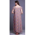 thumbnail image 4 of Bimba Robe de Nuit Imprimée pour Femmes en Rayonne Longue Maxi Robe de Sommeil Robe de Nuit, 4 of 4