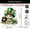 #0200-C, variant on Cheapark St Patricks Day Green Four Leaf Shamrock Acrylic Flatware Piece Utensil Set for Irish Party