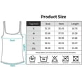 thumbnail image 2 of Women's Tank Top with Shelf Bra Adjustable Wide Strap Camisole Cotton Undershirt, 2 of 6