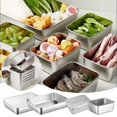 thumbnail image 4 of Ohufall Rectangular Stainless Steel Airtight Food Storage Containers With Lids Food Preparation Box Hot Pot Side Dish Outdoor Picnic Box, 4 of 4