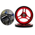 thumbnail image 2 of Langgg Folding Bike Easy Wheel EZ Wheels for Traveling Rack Red, 2 of 9