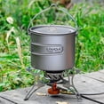 thumbnail image 1 of Lixada Pot Léger en Titane 750 ml avec Spork Pliable pour Camping, Randonnée, Backpacking, Pique-Nique en Plein Air, 1 of 7