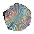 thumbnail image 2 of Double Flash DrumTambourine 6/8/10 Inch Hand Drum Reflective Tambourines Musical Instrumen For Dance Party KTV, 2 of 7