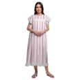 thumbnail image 2 of Moomaya Chemise de Nuit à Manches Courtes pour Femmes, en Coton Imprimé, 2 of 6