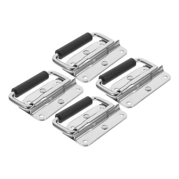 MEIBUTYUP 4Pcs Durable Iron Handles with Comfortable Grips for Toolbox Chest and Industrial Equipment Storage