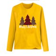 thumbnail image 3 of Blouse à Manches Longues Femme Haut de Noël Décontracté à Manches Longues Col Rond Chandail en Molleton Chandail Blouse, 3 of 4