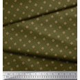 thumbnail image 3 of Soimoi Rayon Crepe Fabric Dot & Floral Small Decor Fabric Printed Yard 46 Inch Wide, 3 of 3