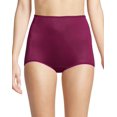 thumbnail image 1 of Bali Womens Skimp Skamp Brief 3-Pack, 10, Toffee/Rose Tea/Galactic Red Stripe, 1 of 1