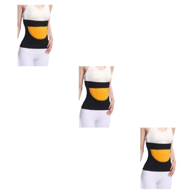 Decodeary Stay Supported And Comfortable Elastic Waist Back Support Skin Friendly And Soft brushed black L 3Set