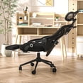 thumbnail image 1 of Ergonomic Office Chair with Footrest - Adjustable Lumbar Support & Headrest  Reclining Mesh Back Computer Chair - Home Office/Gaming  Capacity, 1 of 4