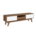 Modway Envision 59 Centre de divertissement de pouce TV Stand, blanc de noyer