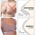 thumbnail image 4 of Women's Rhinestone Sports Bra - Hollow Back Design w/ Wide Strap Support | Anti-Sagging Wireless Bra for Workouts & Mature Figures, 4 of 4