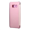 thumbnail image 2 of XYCCA Étui de Téléphone Antichoc Transparente en PC Rigide avec Miroir Rabattable pour Samsung Galaxy S8 Or Rose-081901, 2 of 3