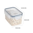 thumbnail image 3 of Lisbinx Transparent Plastic Storage Tank Vacuum Moisture Proof Fresh-keeping Storage Storage Sealed Tank,Kitchen Sealed Jar With Lid Moisture Fresh-keeping Box, 3 of 6