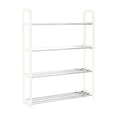 thumbnail image 2 of Tyidzon 4 Tiers Shoe Rack Organizer Large Capacity Shoe Organizer Sturdy Shoe Storage Space Saving Shoe Rack for Closet, Entryway, Bedroom, Front Door, 2 of 6